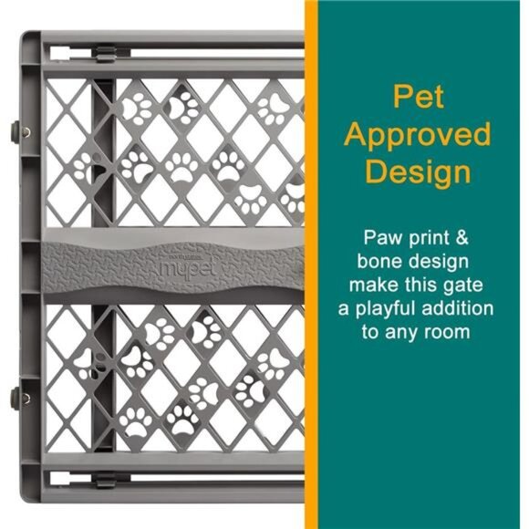 North States Paws Portable Pet Gate: 26-40" Wide. Pressure Mount.No tools needed - Picture 5 of 7